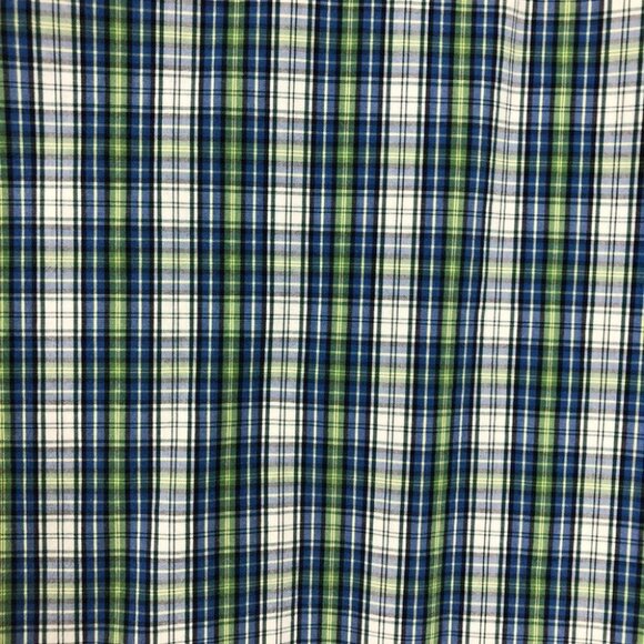 American Eagle  Outfitters blue green plaid button down mens medium - Picture 6 of 13